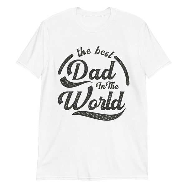 T-shirt Blanc Best dad in the world