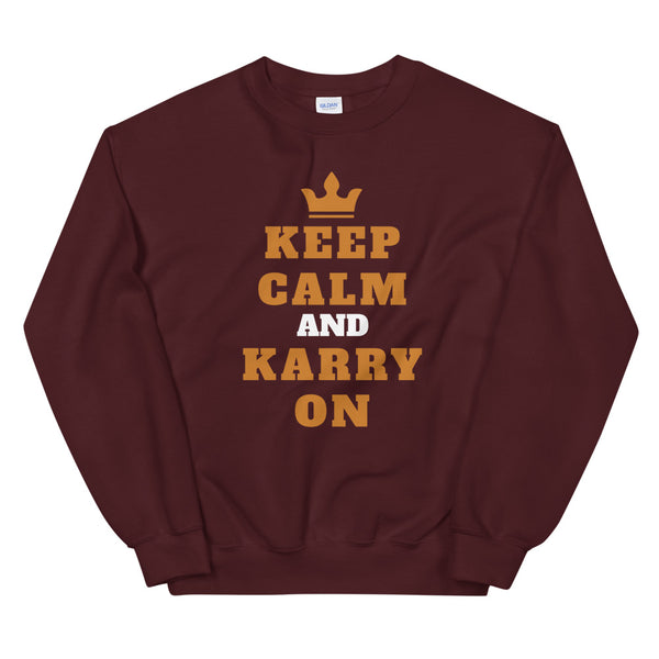Sweatshirt à Col Rond-Keep Calm and Karry on