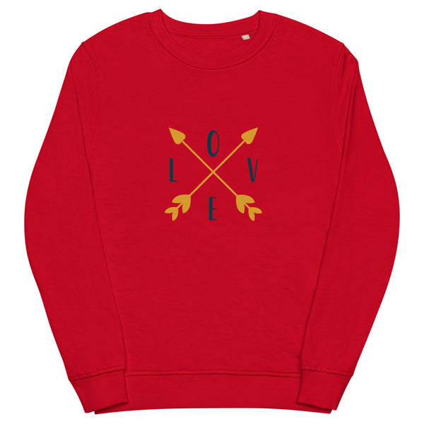 Sweatshirt rouge pour Femme Love direction