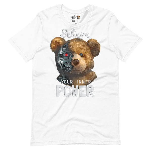 t-shirt blanc Belive your inner power